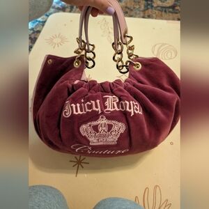 Rare Juicy Couture "Juicy Royal Couture" Vintage Velvet Shoulder Purse